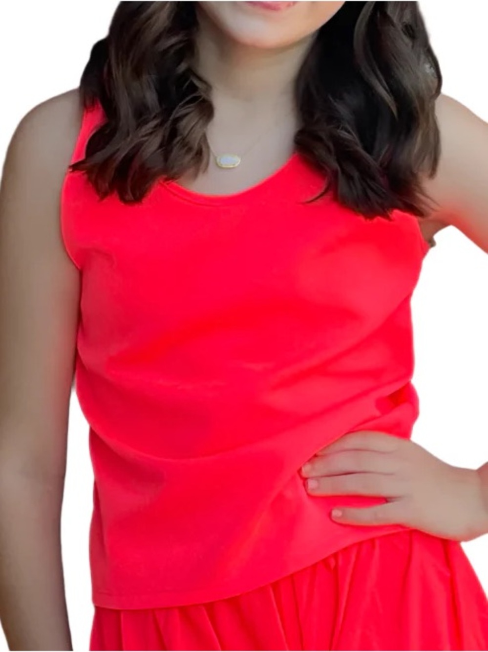 RACERBACK TANK - NEON PINK